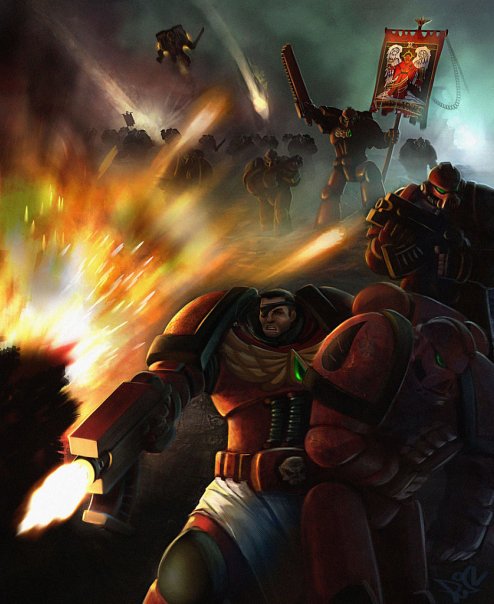 История Вселенной Warhammer 40K. Кровавые Ангелы | cardplace.ru