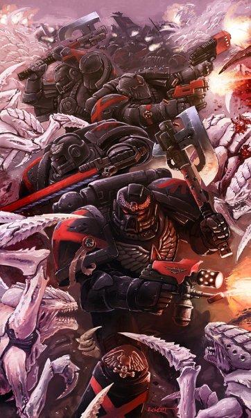 История Вселенной Warhammer 40K. Кровавые Ангелы | cardplace.ru
